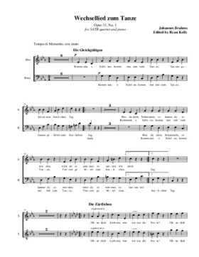 Wechsellied zum Tanze, Op. 31, No. 1