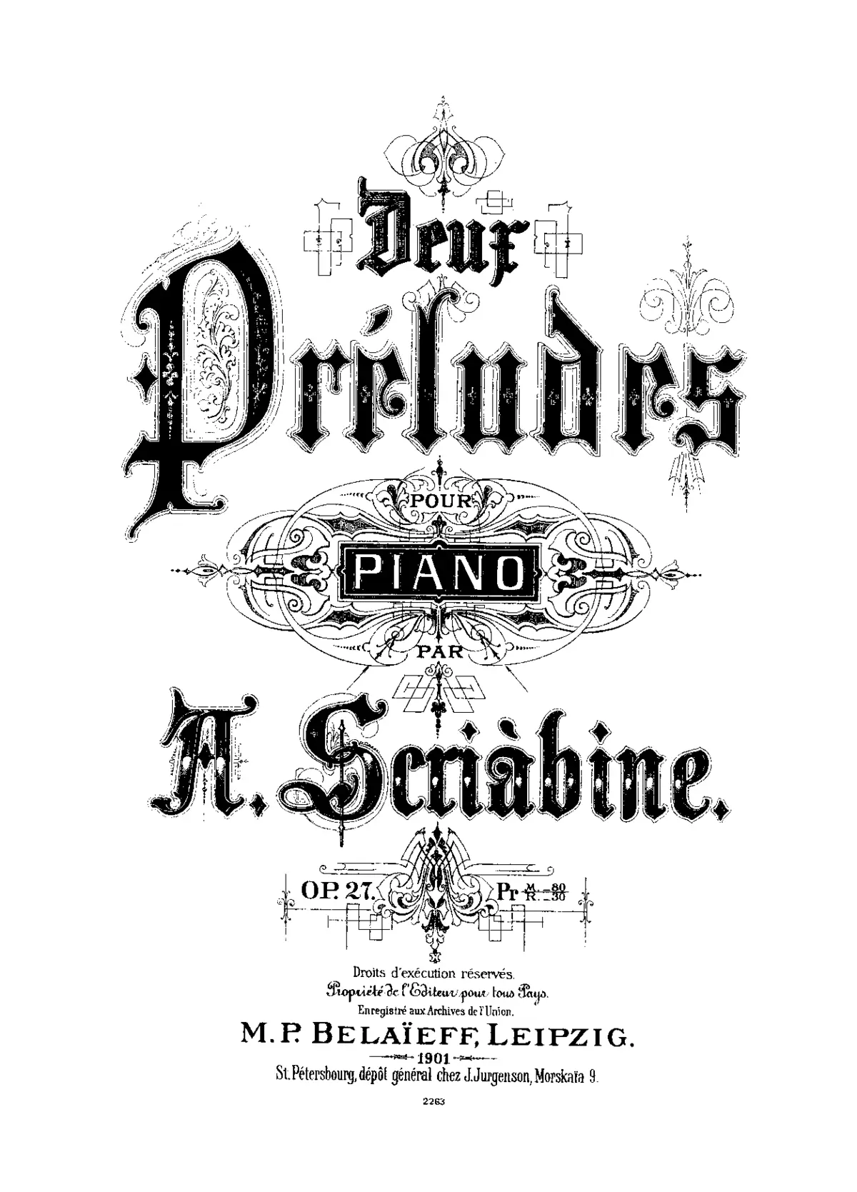 2 Preludes - Page 1