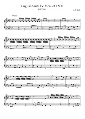 English Suite No.4 in F major BWV 809