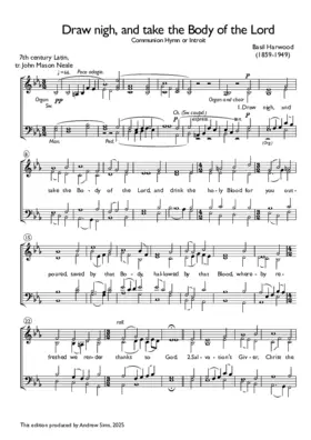 Draw nigh, and take the Body of the Lord