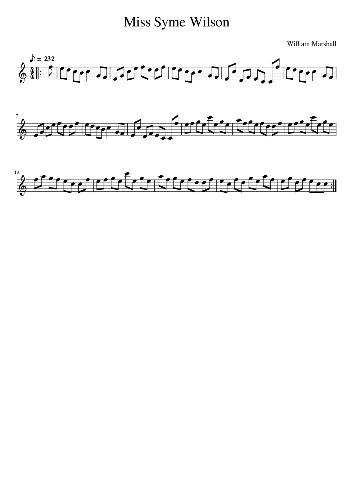 Miss Syme Wilson - Page 1