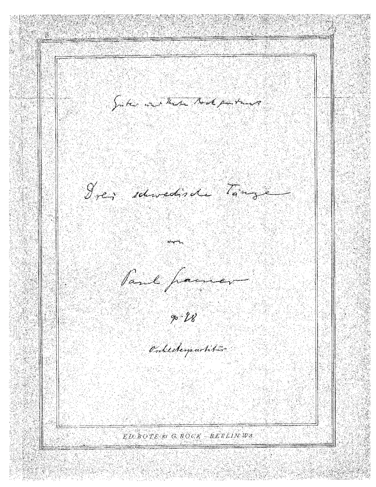 3 Schwedische Tänze - Page 1