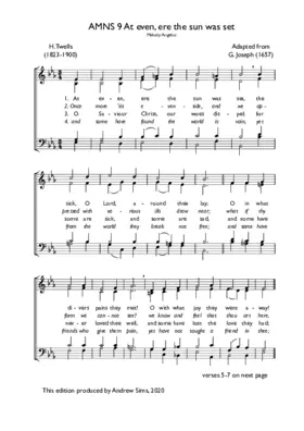 At even, ere the sun was set