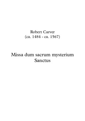 Missa Dum Sacrum Mysterium