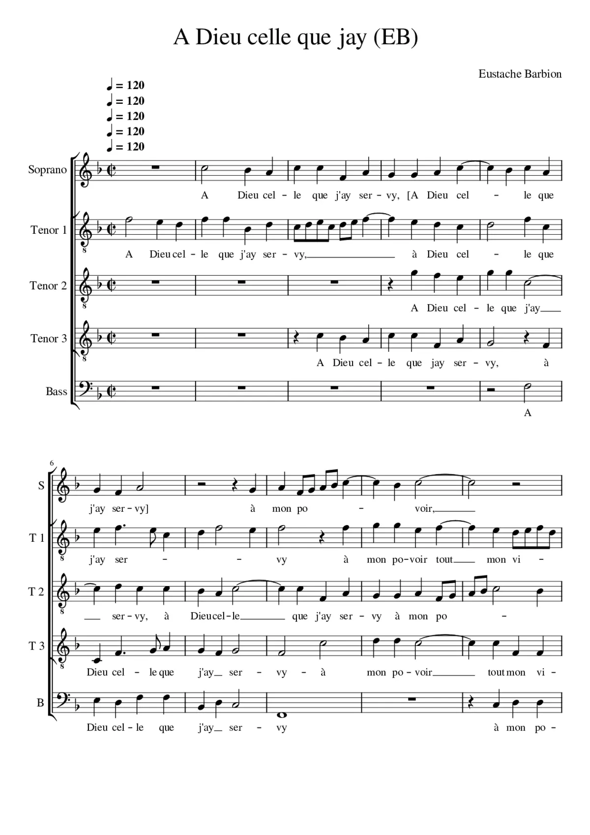 A Dieu celle que jay - Page 1