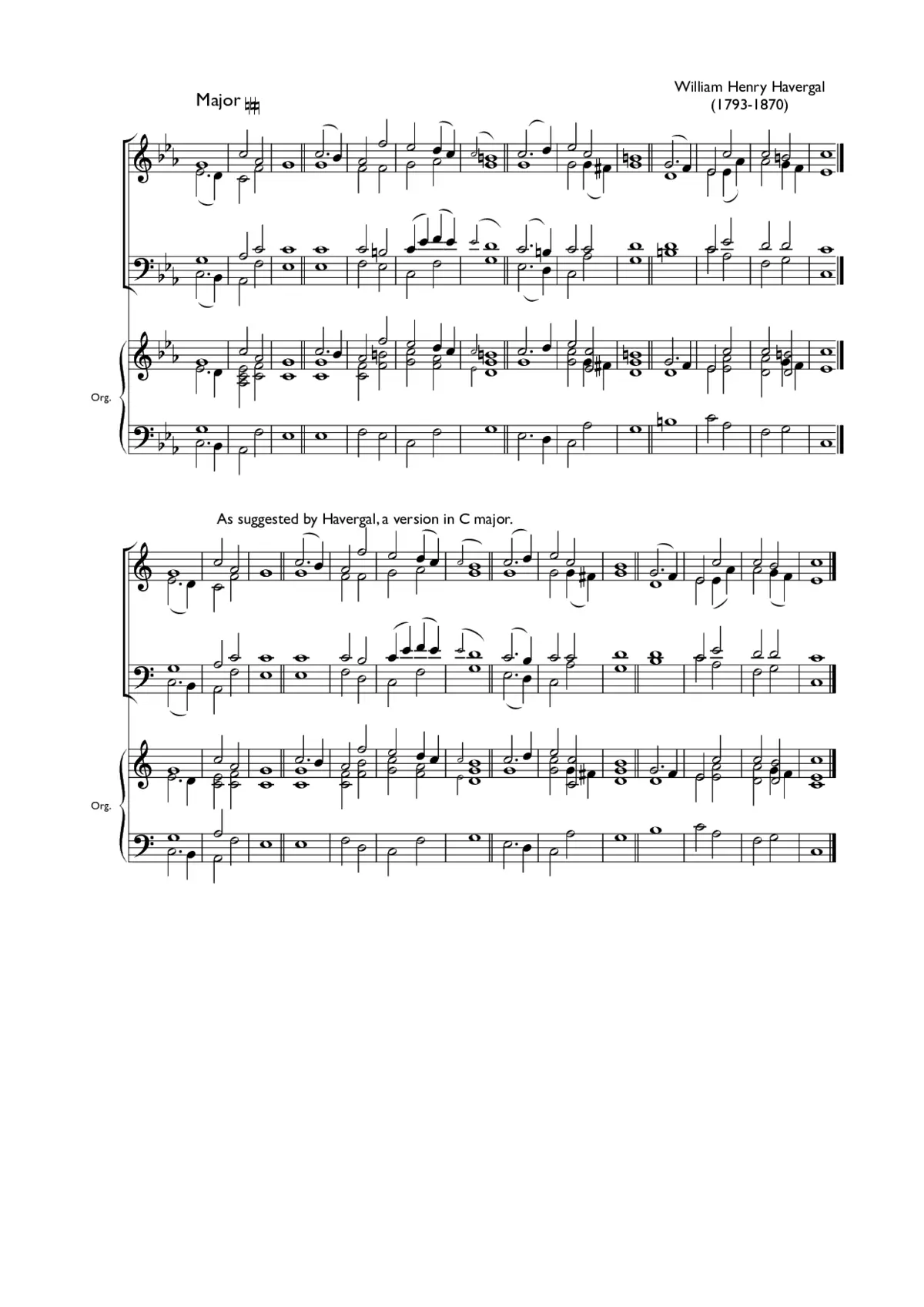 Double chant in C minor I - Page 1