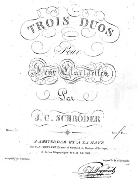 Trois Duos pour deux clarinettes