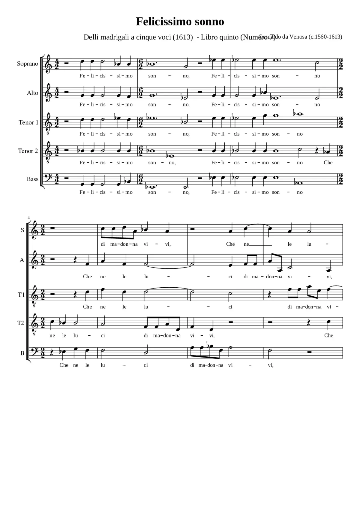 Felicissimo sonno - Page 1