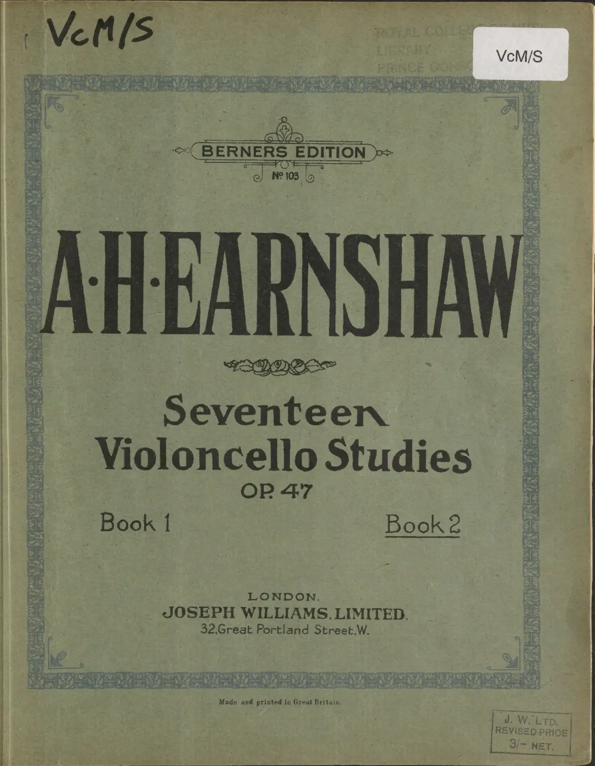 Seventeen violoncello studies in two books - Page 1