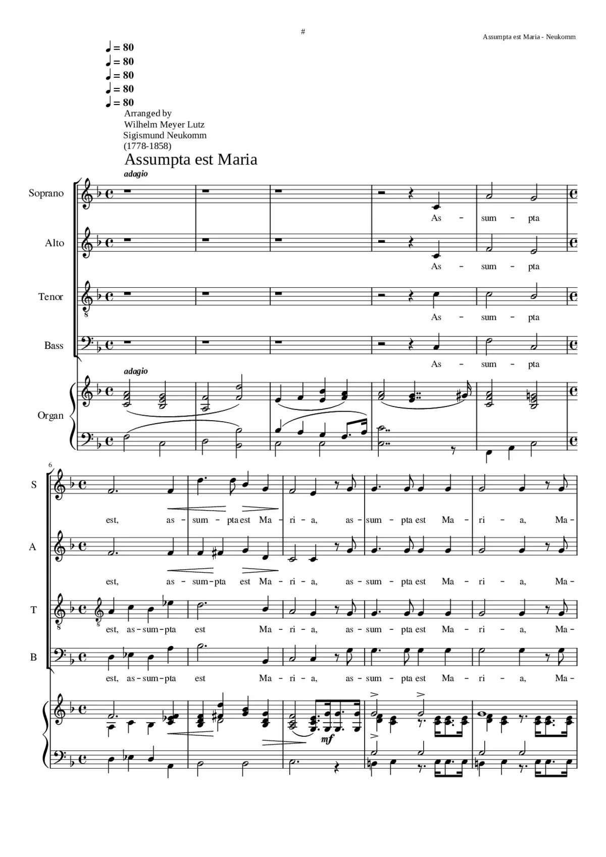 Assumpta est Maria - Page 1