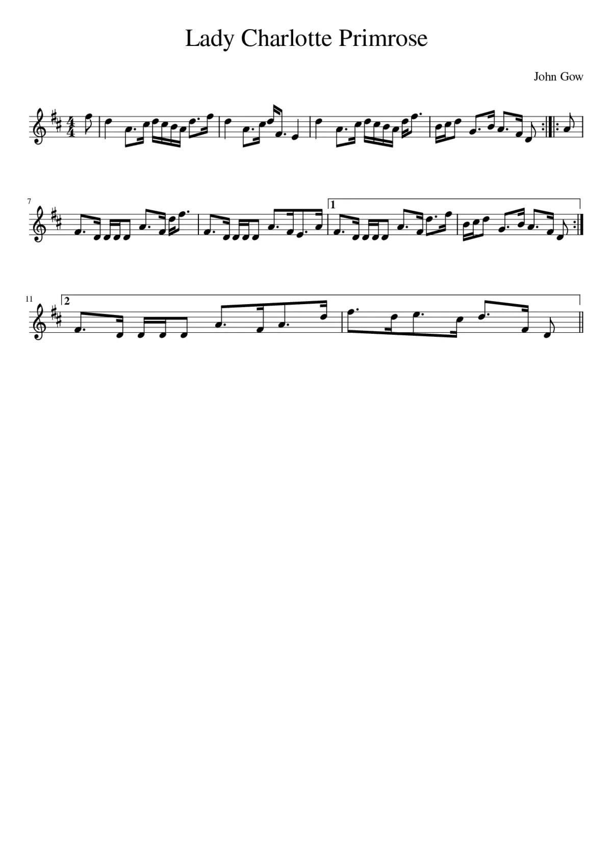 Lady Charlotte Primrose - Page 1