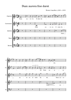 Dum aurora finem daret