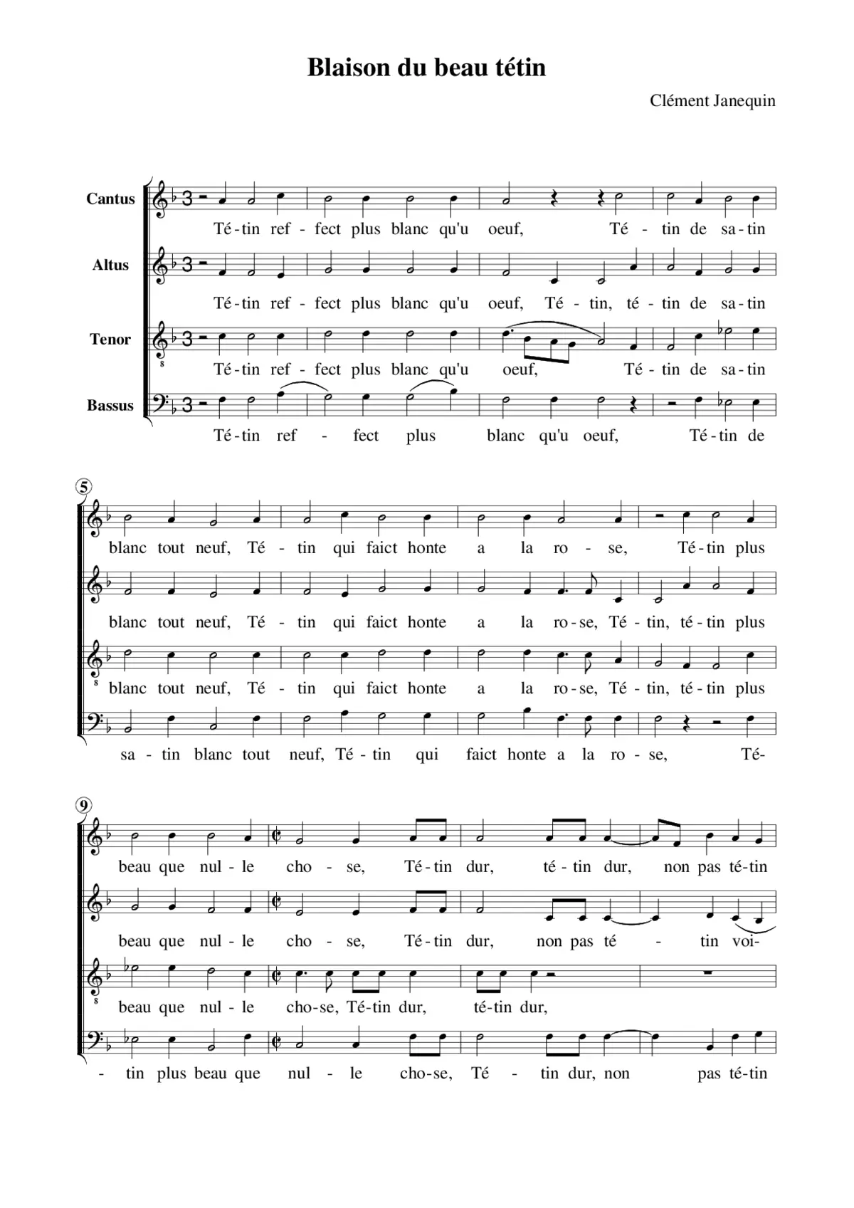 Blaison du beau tétin - Page 1