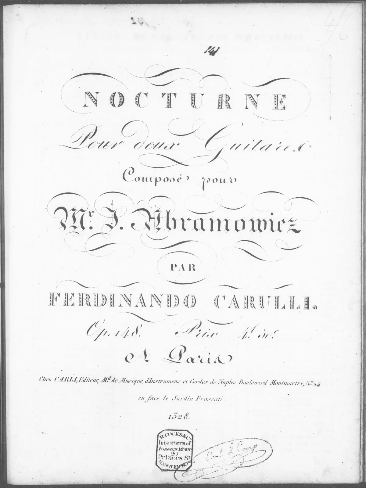 Nocturne pour 2 Guitares - Page 1