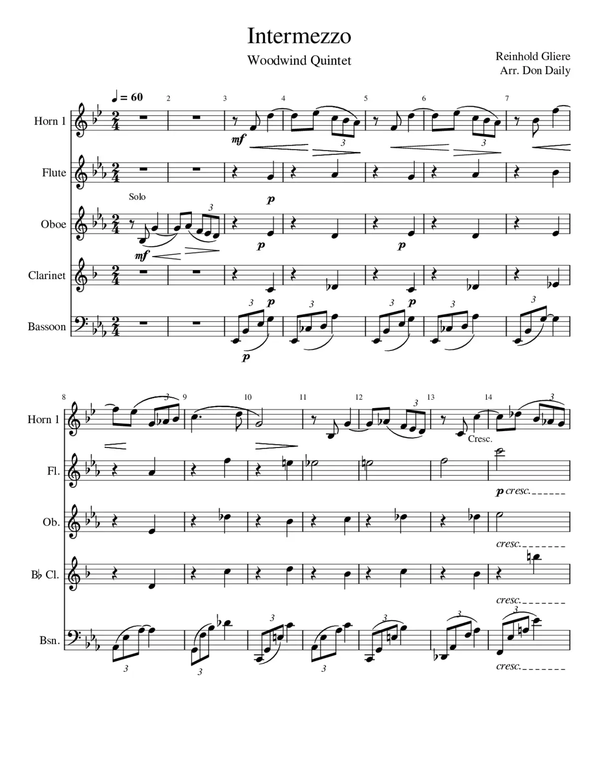 Intermezzo Opus 35 No. 11 - Page 1