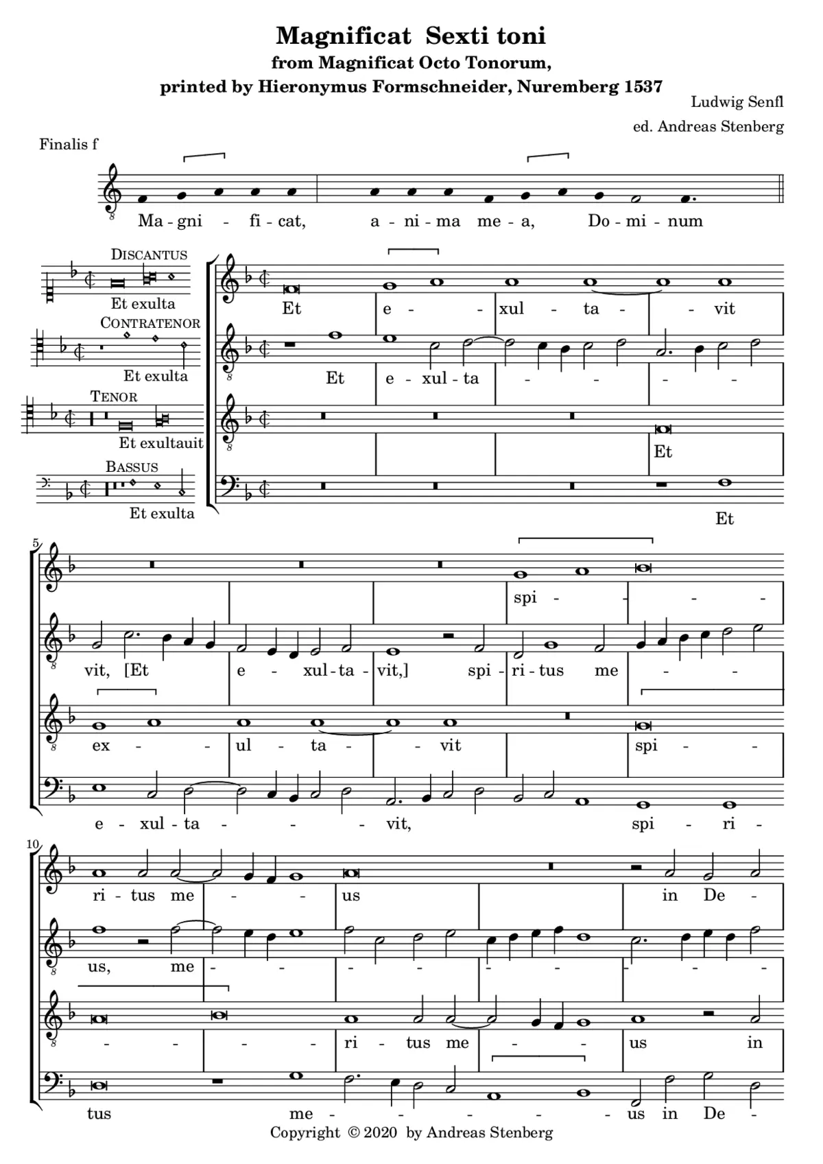 Magnificat sexti toni - Page 1