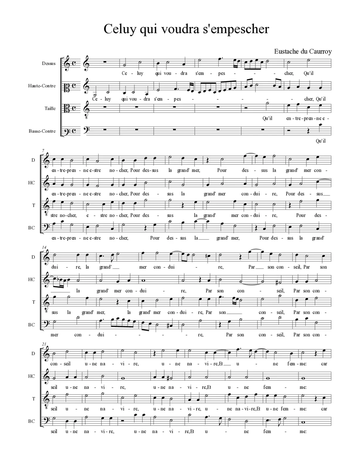 Celuy qui voudra s'empescher - Page 1