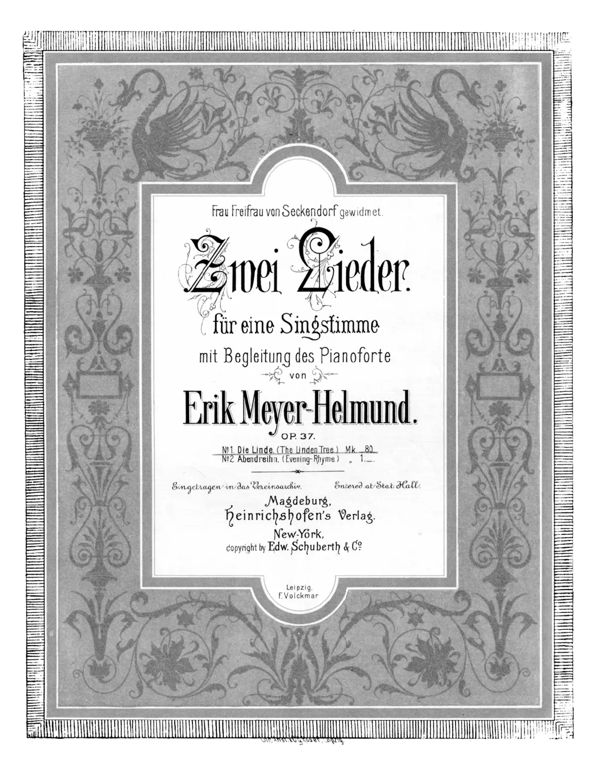2 Lieder - Page 1