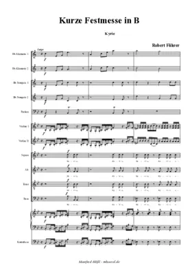 Kurze Festmesse in Bb (orchestral version)