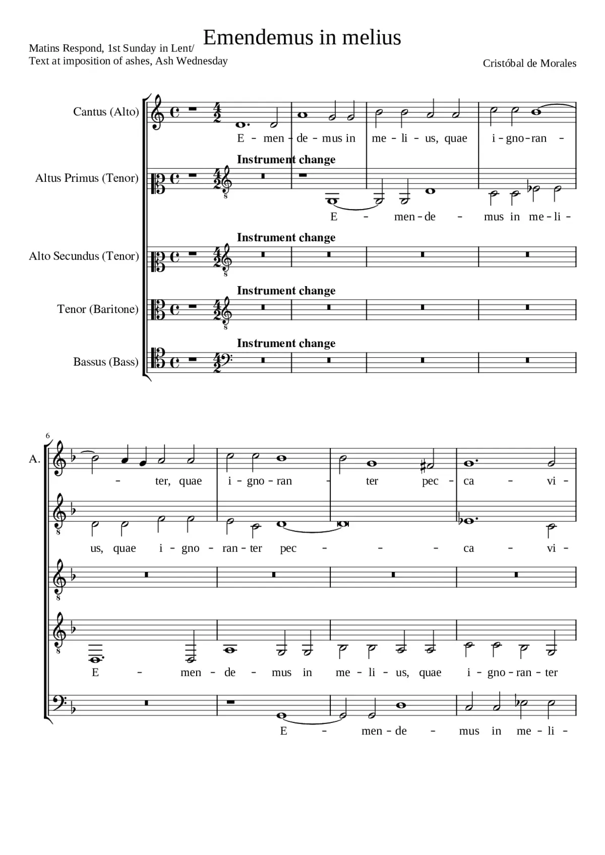 Emendemus in melius - Page 1