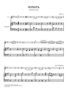 Violin Sonata in A major