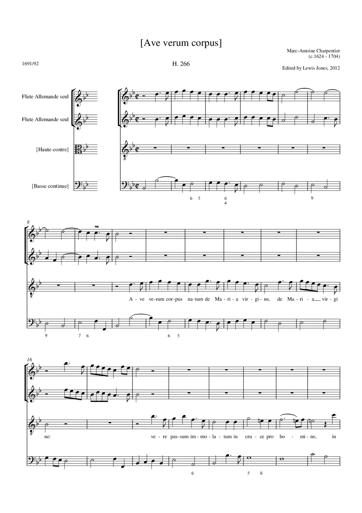 Ave verum corpus H 266 - Page 1