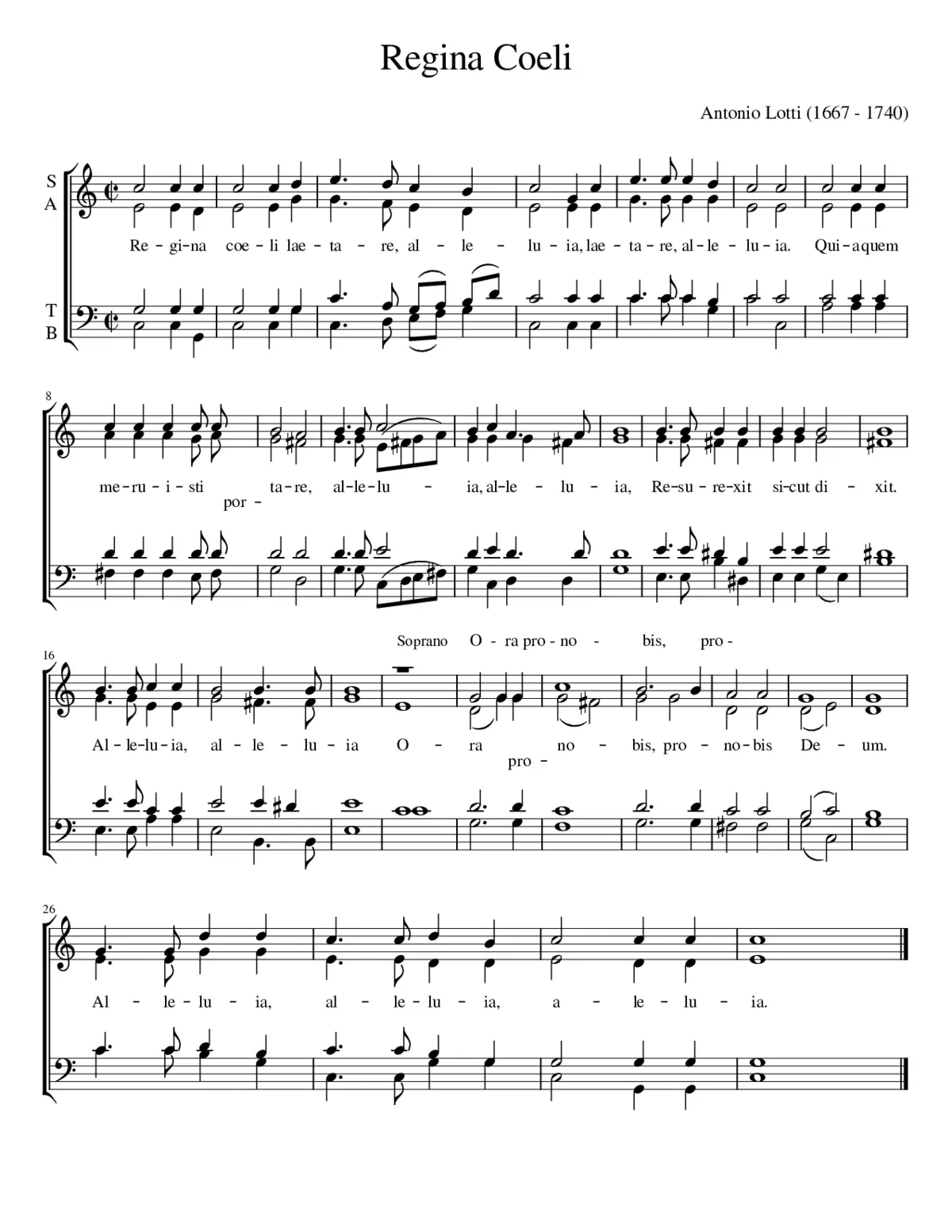 Regina Coeli - Page 1