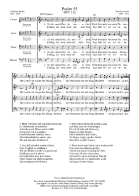 Erhör mein Gbet, du treuer Gott, SWV 152