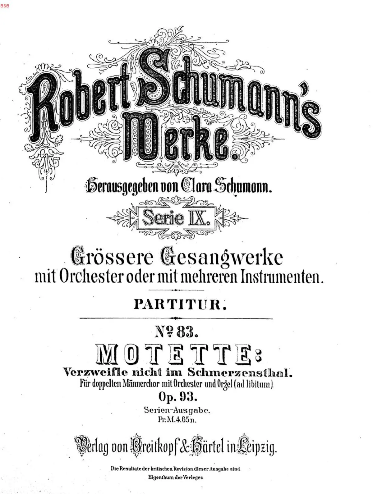 Verzweifle nicht im Schmerzensthal - Page 1