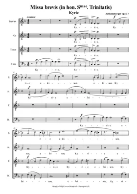 Missa sanctissimae trinitatis, Op. 117