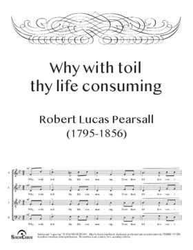 Why with toil thy life consuming