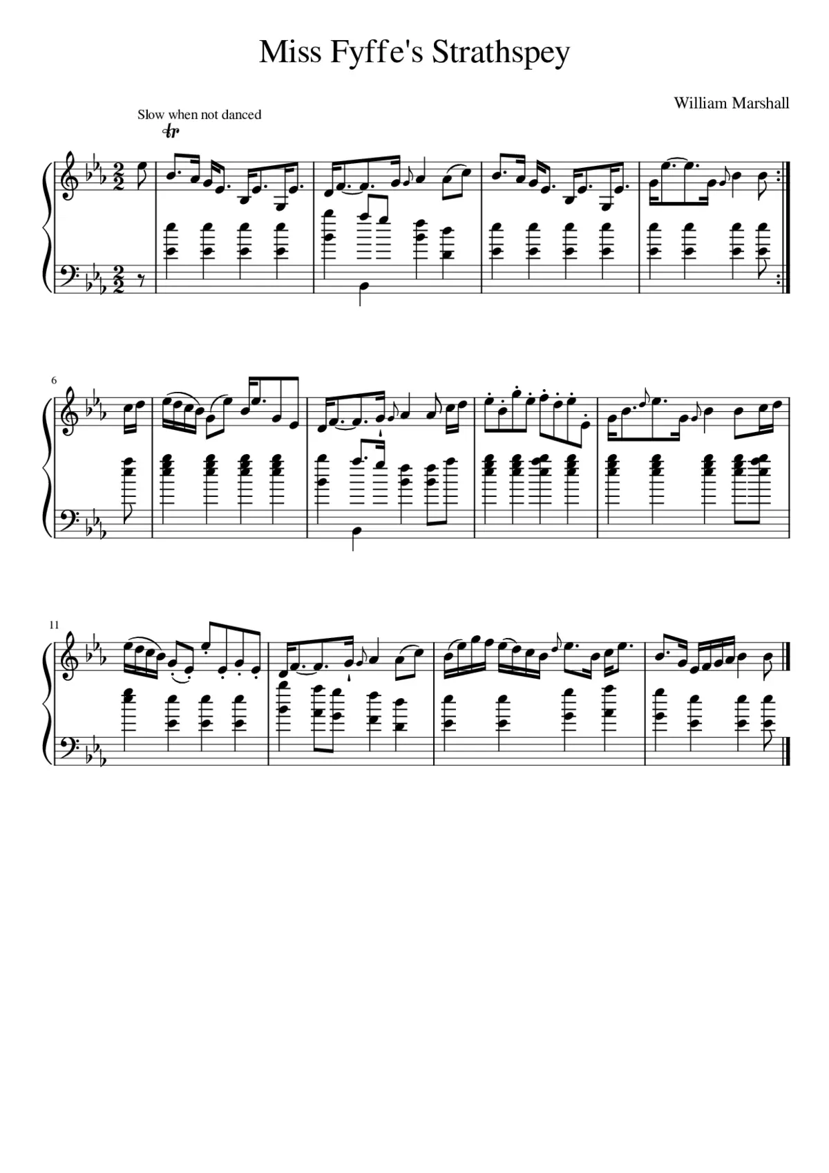 Miss Fyffe's Strathspey - Page 1