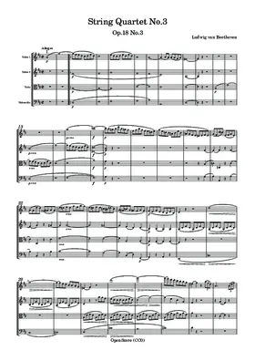 String Quartet No.3, Op.18 No.3