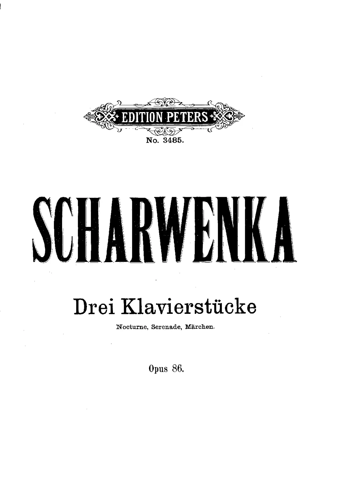 3 Piano Pieces, Op.86 - Page 1