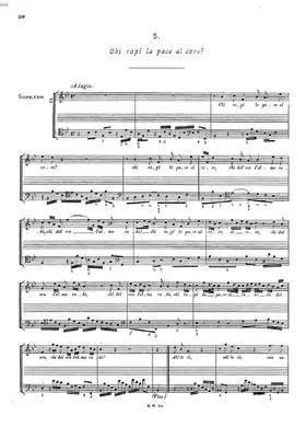 Chi rapì la pace al core