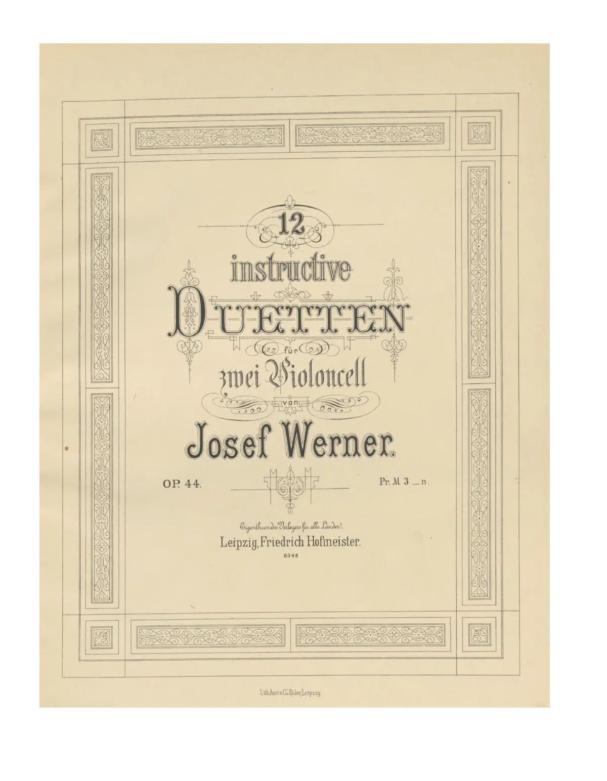 12 Instruktive Duetten - Page 1