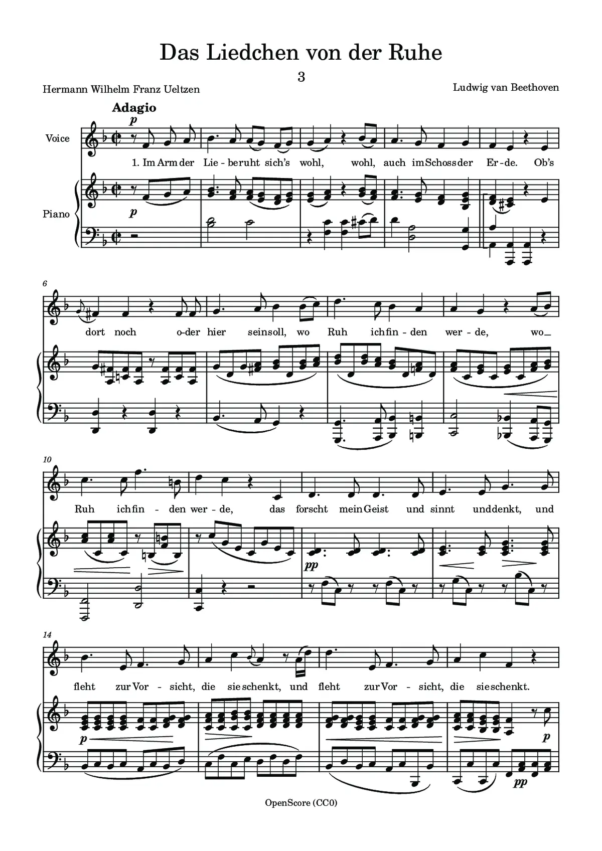 Das Liedchen von der Ruhe - Page 1