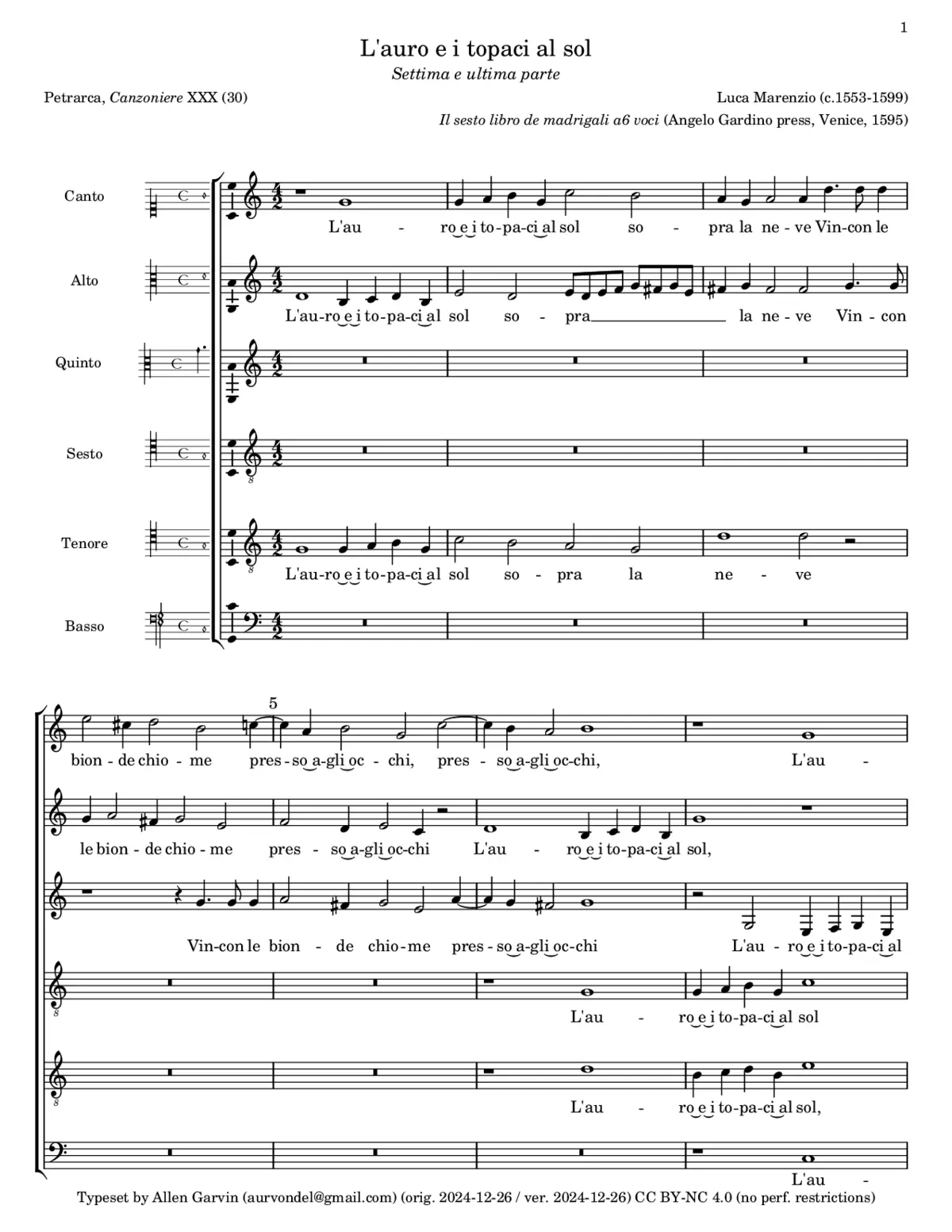L'auro e i topaci - Page 1