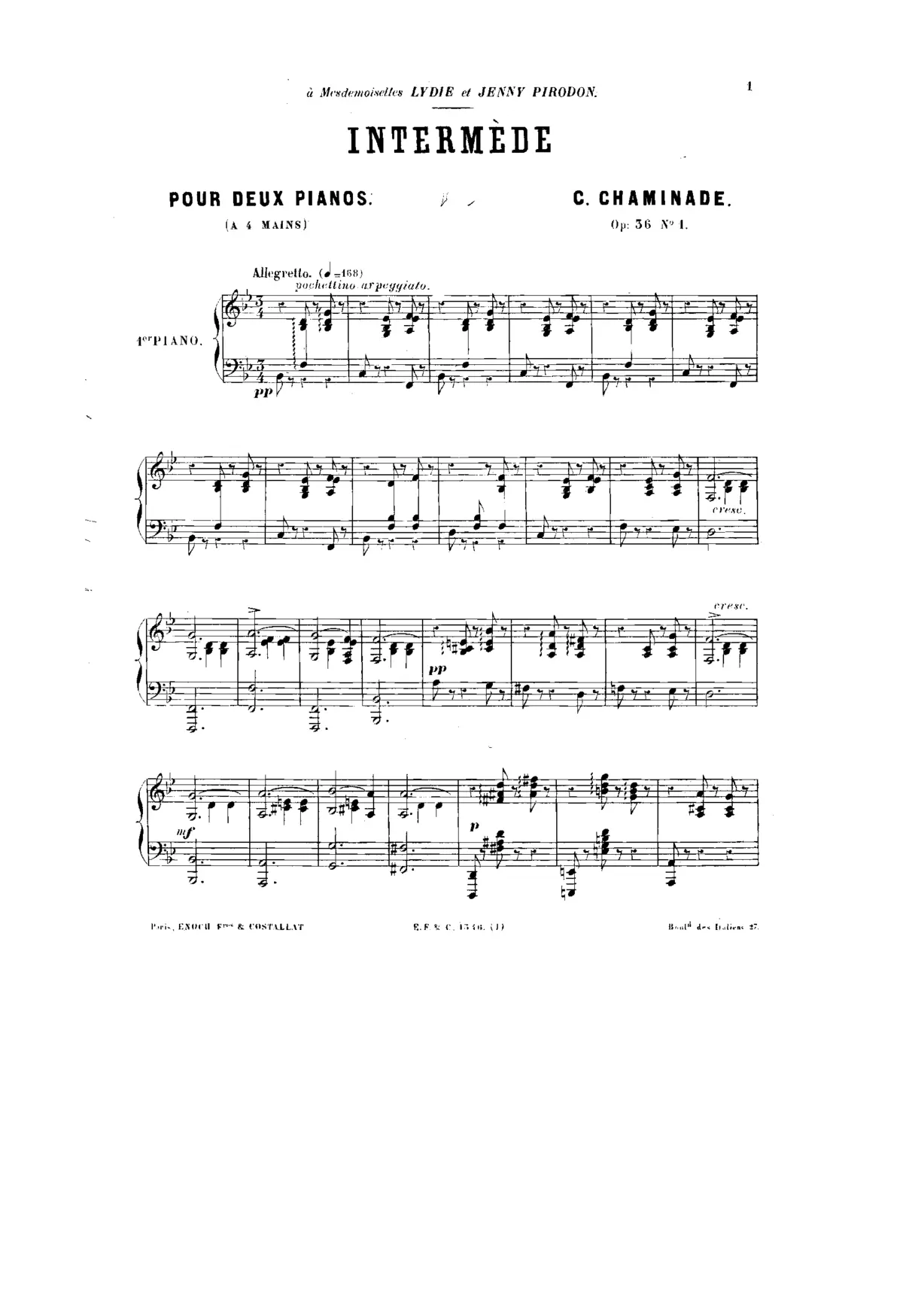 2 Pieces for 2 Pianos - Page 1