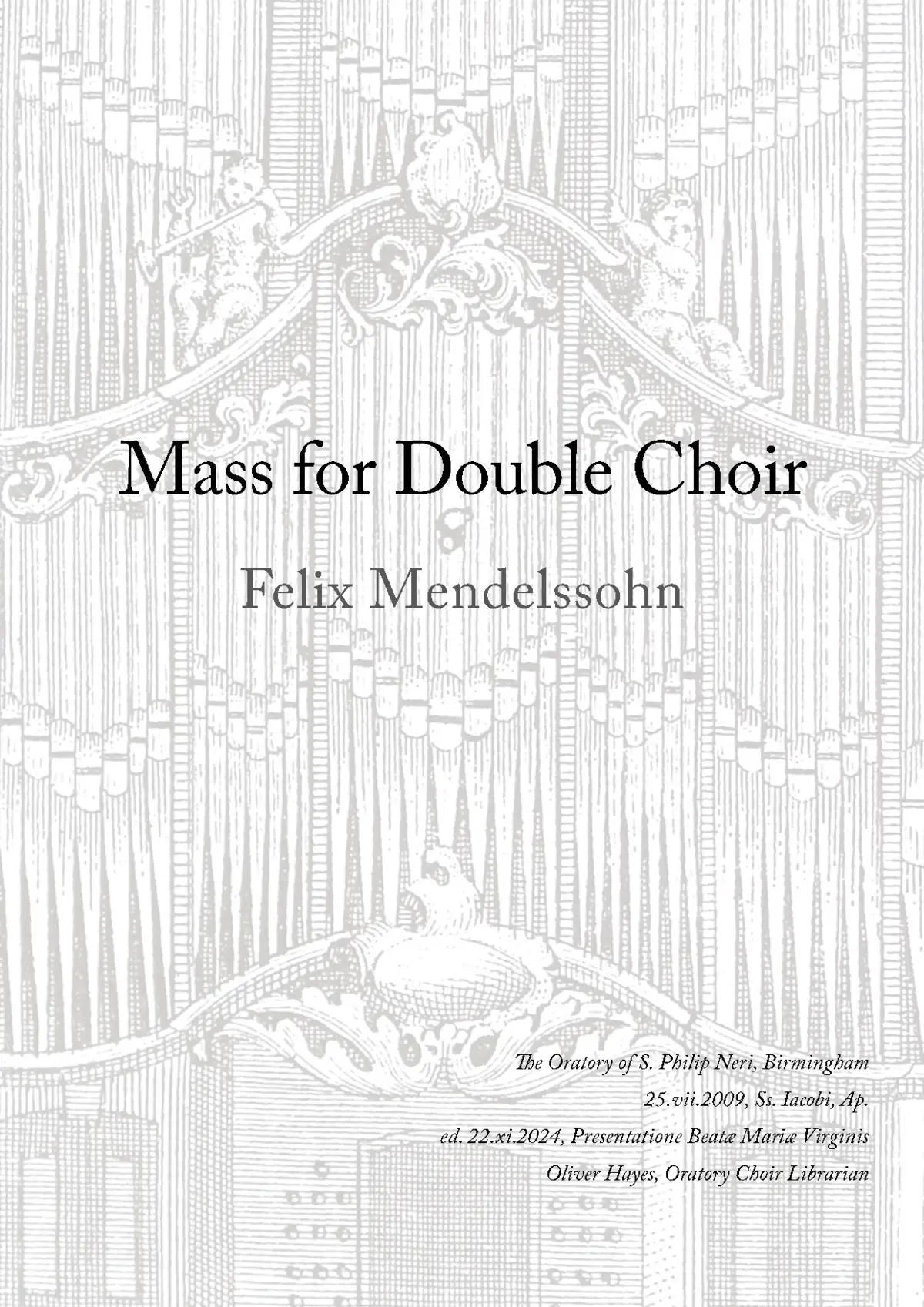 Mass for Double Choir (adapted) - Page 1