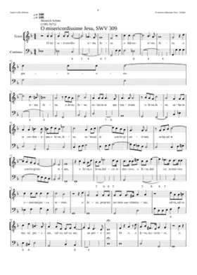 O misericordissime Jesu SWV 309