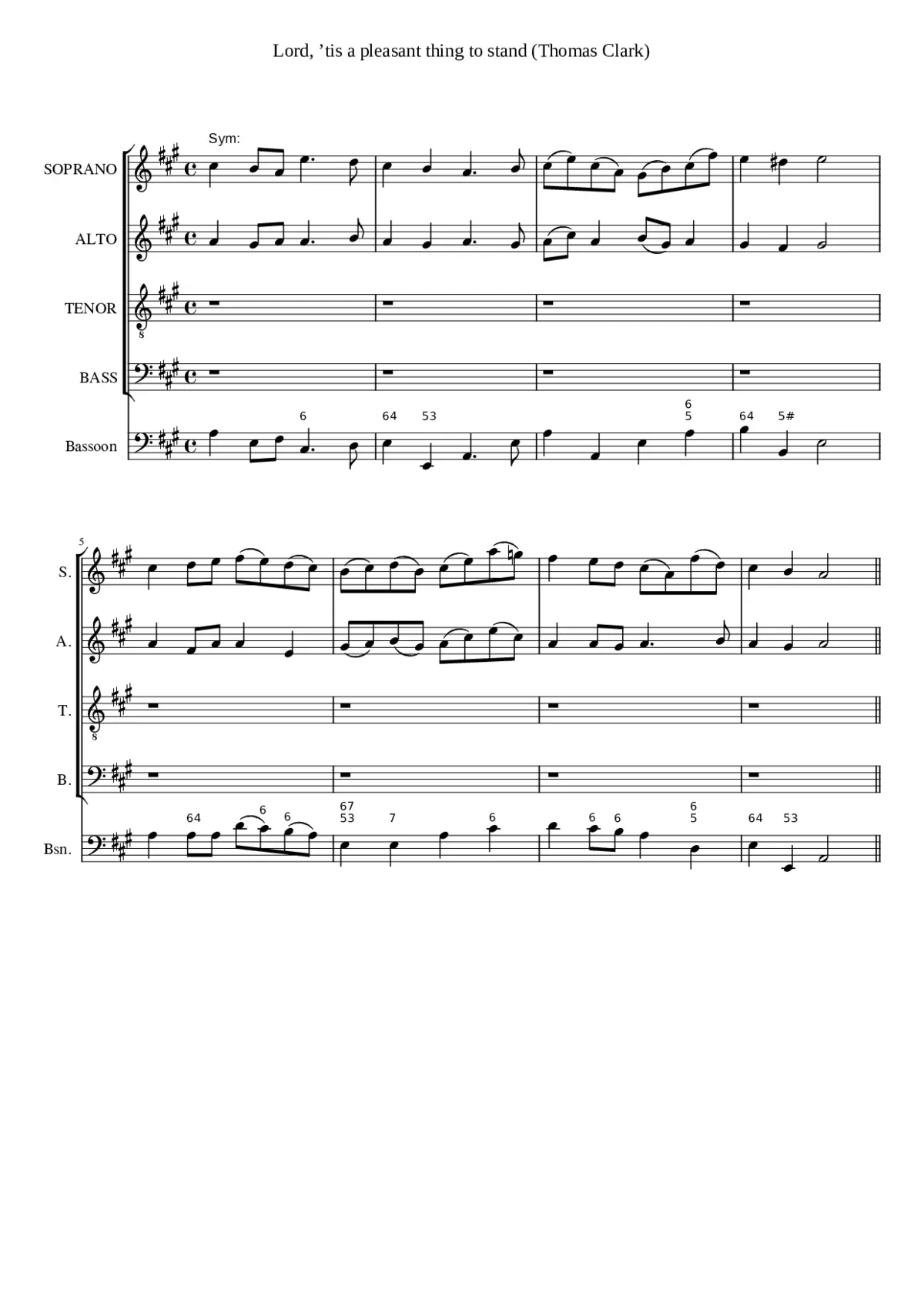 Lord 'tis a pleasant thing to stand - Page 1