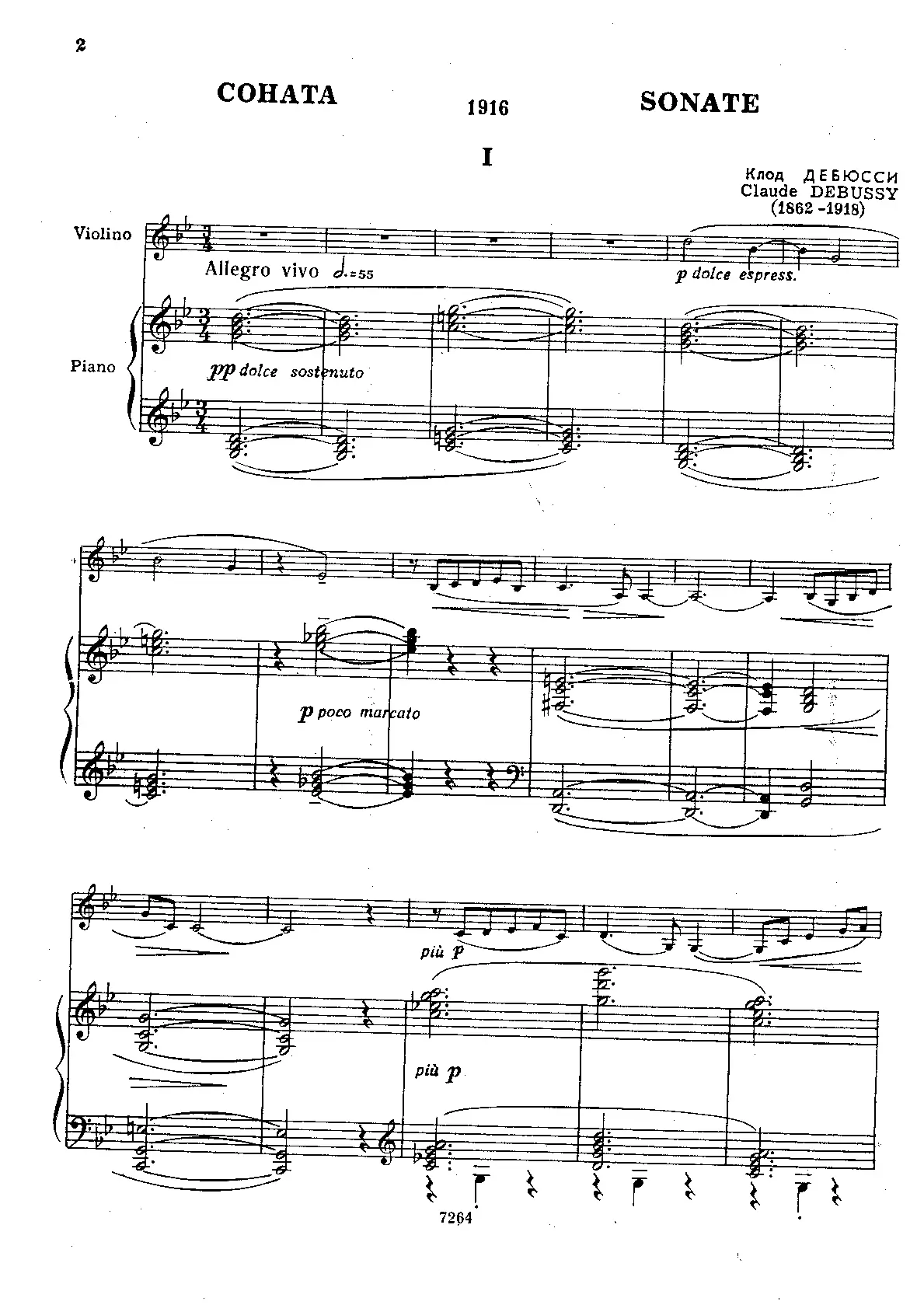 Violin Sonata - Page 1