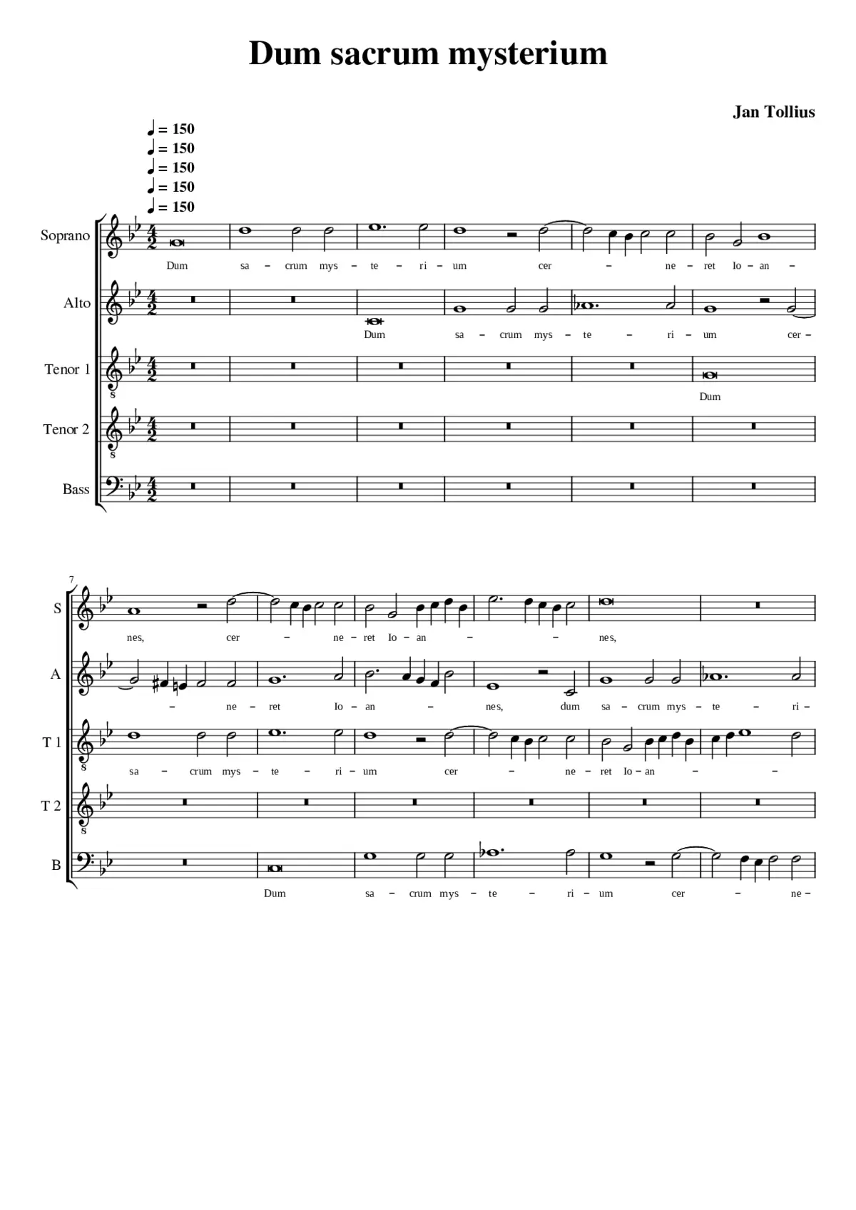 Dum sacrum mysterium - Page 1