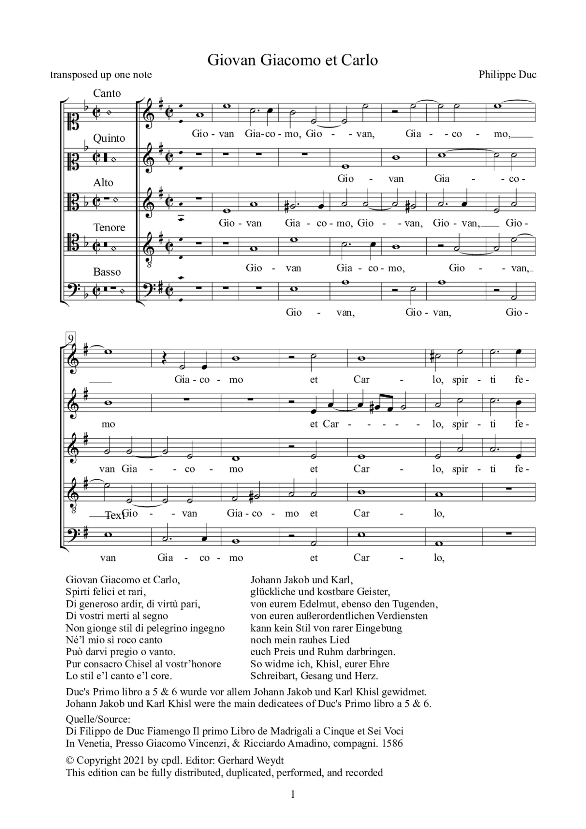 Giovan Giacomo et Carlo - Page 1