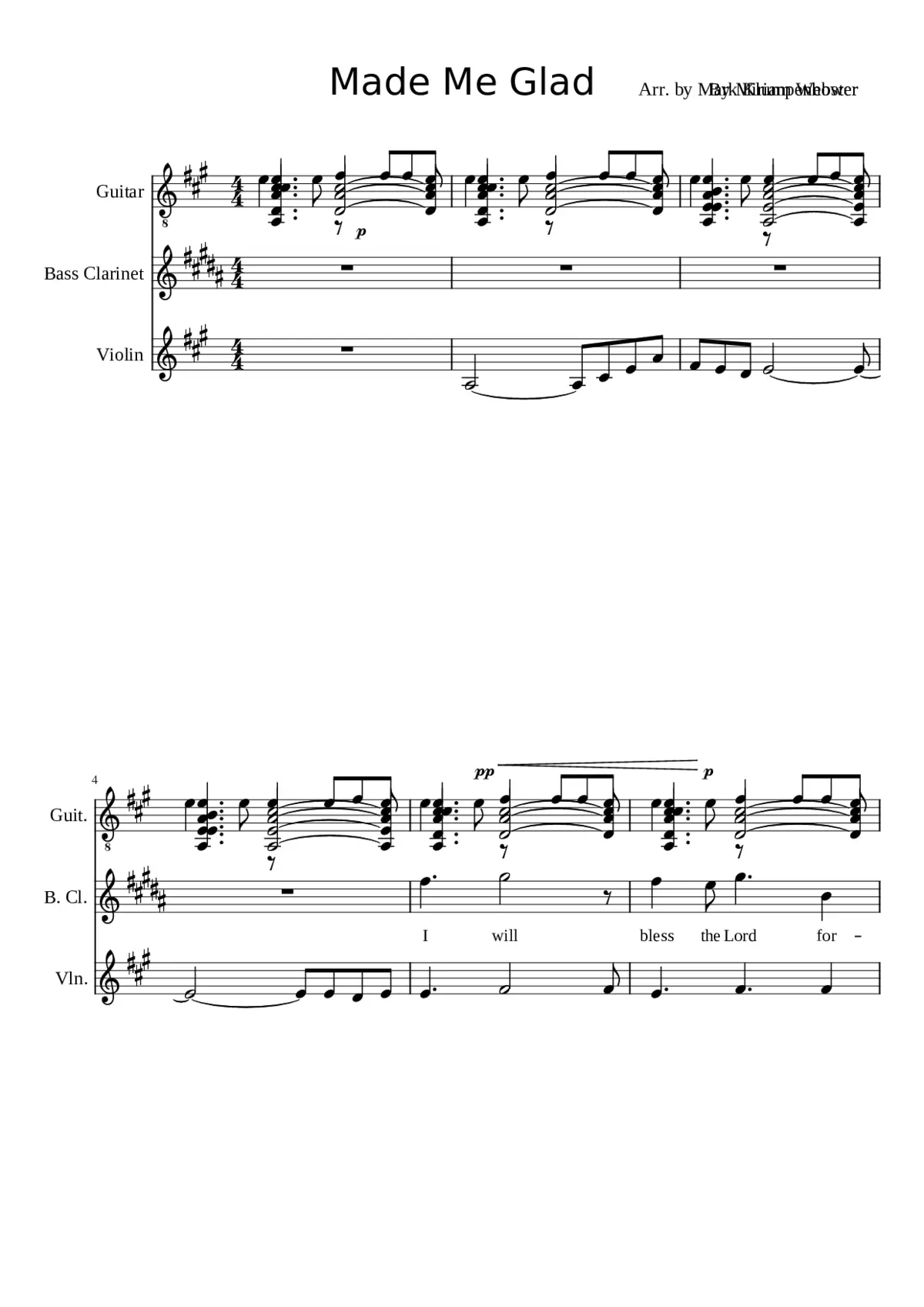 he has made me glad - Page 1