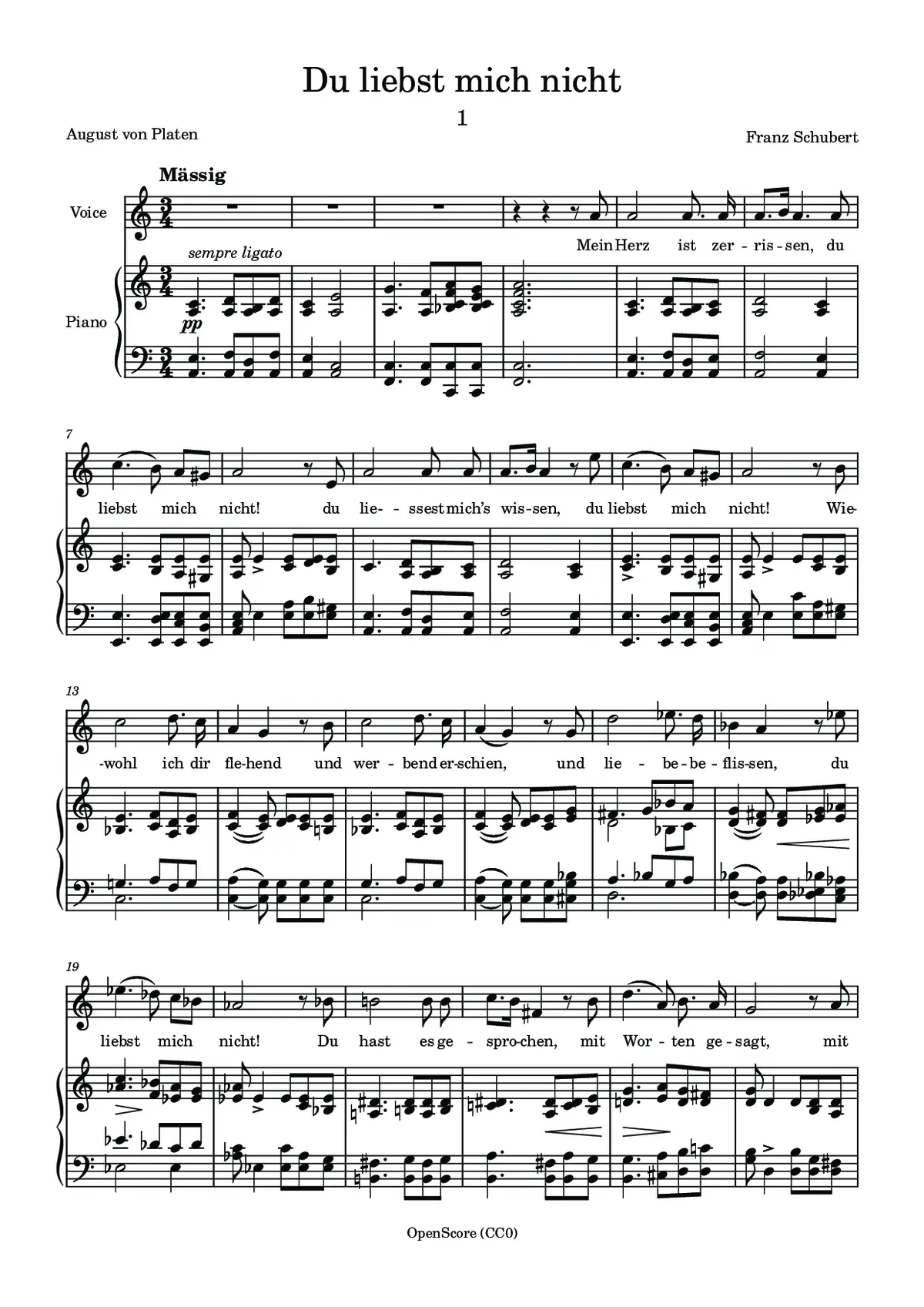 Du liebst mich nicht - Page 1