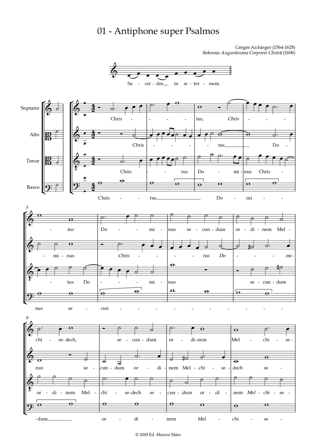 Antiphone super Psalmos - Page 1