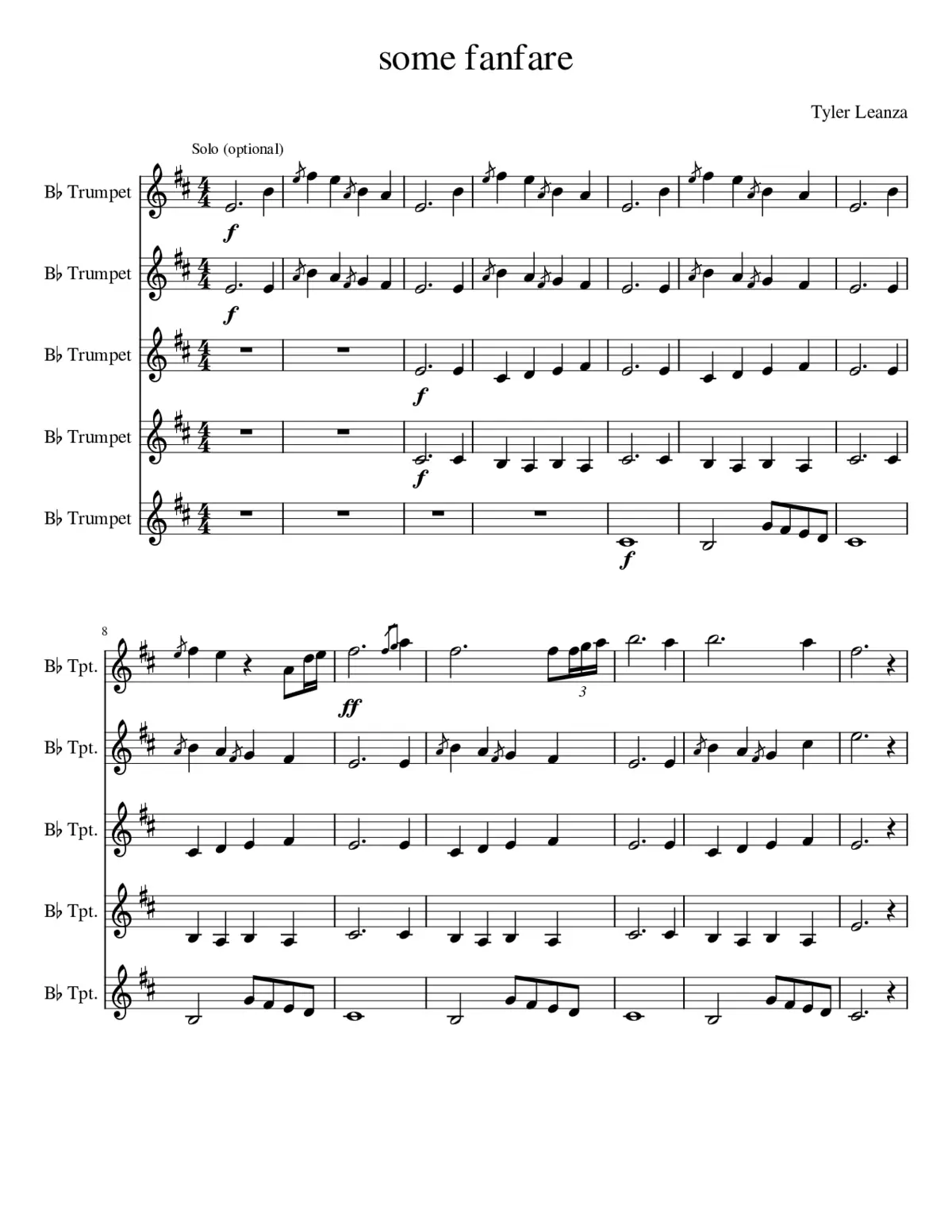 some fanfare - Page 1