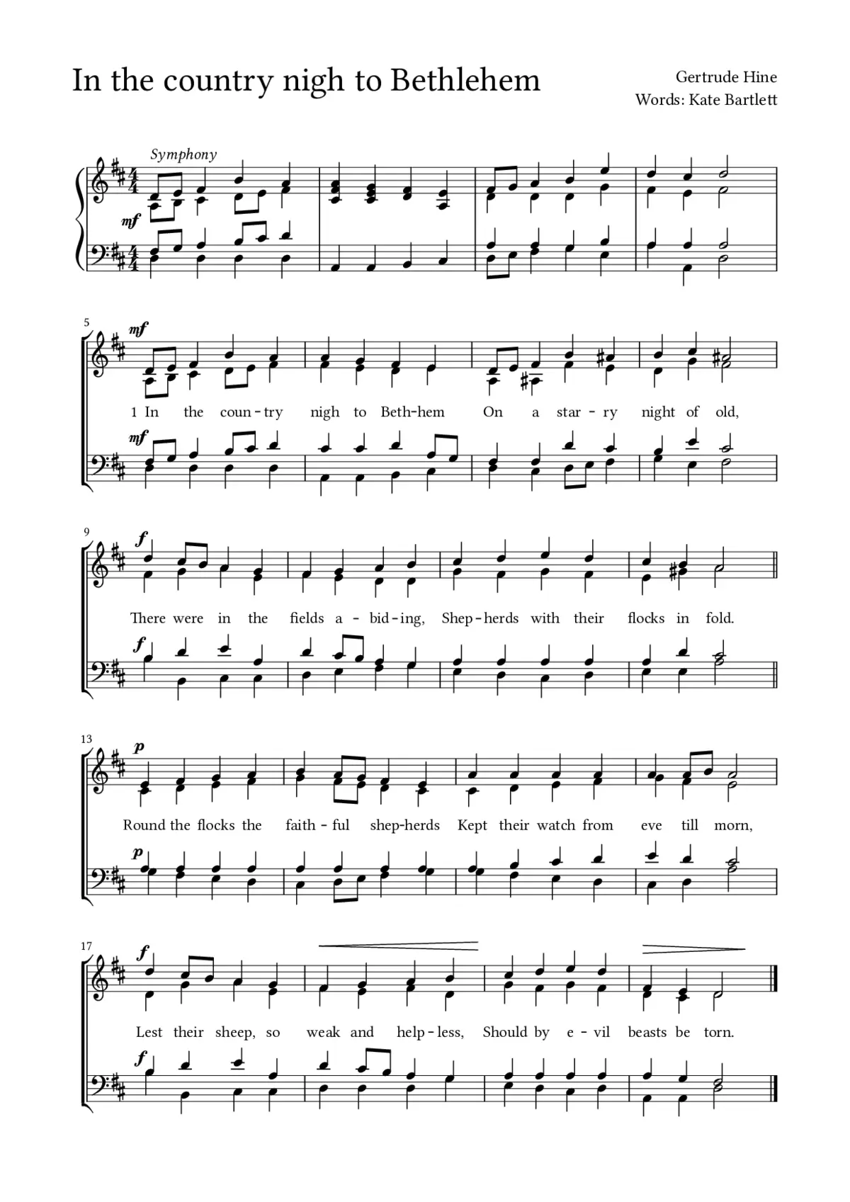 In the country nigh to Bethlehem - Page 1